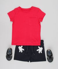 Bermuda-Infantil-Mickey-Mouse-em-Moletom-com-Bolsos-Preta-9597038-Preto_3
