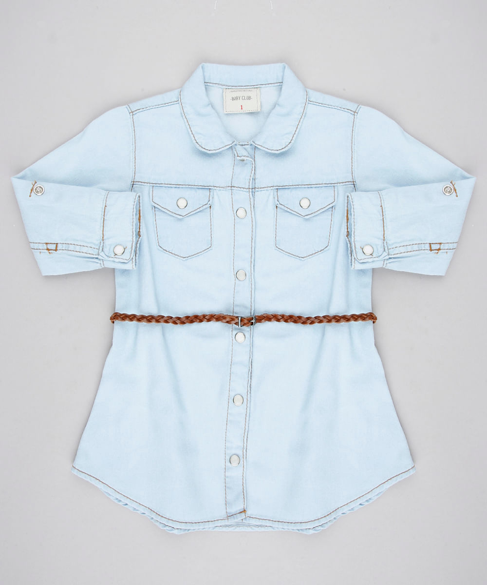 chemise jeans infantil