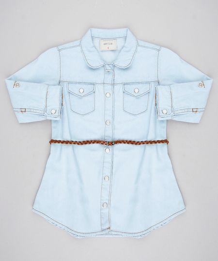 Vestido-Chemise-Jeans-Infantil-com-Bolsos-Manga-Longa-e-Cinto--Azul-Claro-9418160-Azul_Claro_1 Vestido-Chemise-Jeans-Infantil-com-Bolsos-Manga-Longa-e-Cinto--Azul-Claro-9418160-Azul_Claro_1