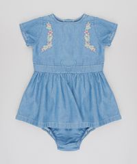 Vestido-Jeans-Infantil-com-Bordado-Floral-Manga-Curta-Azul-Medio-9588557-Azul_Medio_1