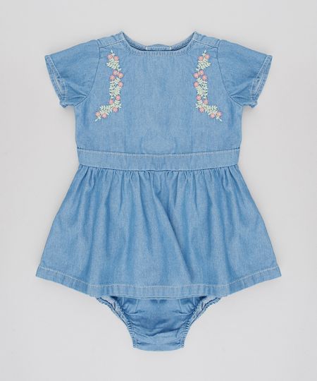 Vestido-Jeans-Infantil-com-Bordado-Floral-Manga-Curta-Azul-Medio-9588557-Azul_Medio_1 Vestido-Jeans-Infantil-com-Bordado-Floral-Manga-Curta-Azul-Medio-9588557-Azul_Medio_1