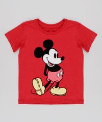 Camiseta-Infantil-Mickey-Flocada-Manga-Curta-Vermelha-9606291-Vermelho_1