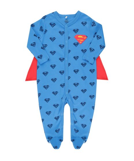 Macacao-Estampado-Super-Homem-com-Capa-em-Algodao---Sustentavel-Azul-8462086-Azul_1