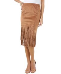 Saia-em-Suede-com-Franjas-Caramelo-8467879-Caramelo_1