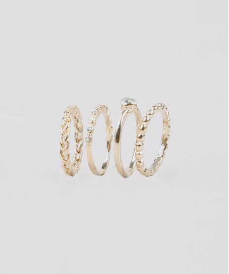 Kit-de-4-Aneis-Femininos-Folheados-Dourado-9544841-Dourado_1