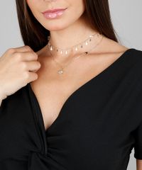 Kit-de-2-Gargantilhas-Femininas-com-Pingente-Dourado-9544839-Dourado_2
