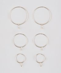 Kit-de-3-Brincos-Femininos-de-Argola-Folheados-com-Pingentes-Dourado-9544835-Dourado_1
