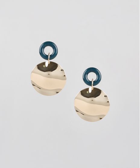 Brinco-Feminino-com-Argola-de-Acrilico-Dourado-9535828-Dourado_1