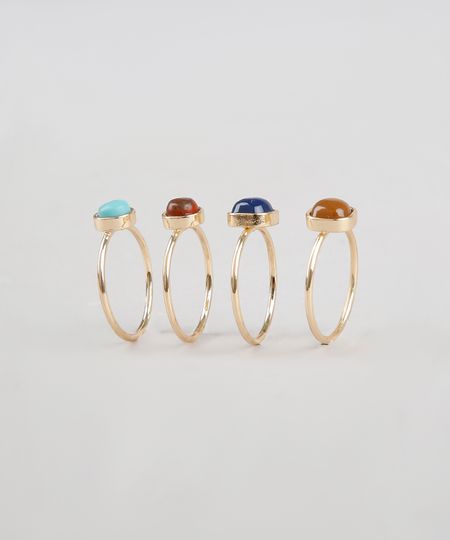Kit-de-4-Aneis-Femininos-com-Pedras-Dourado-9533468-Dourado_1