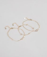 Kit-de-3-Pulseiras-Femininas-com-Pingentes-Lua-e-Estrela-Dourado-9544854-Dourado_1