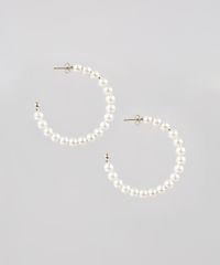 Brinco-Feminino-de-Argola-Folheado-com-Perolas-Dourado-9289599-Dourado_1
