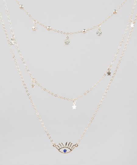 Colar-Feminino-Triplo-Folheado-com-Pingente-de-Olho-Grego-Dourado-9544851-Dourado_1 Colar-Feminino-Triplo-Folheado-com-Pingente-de-Olho-Grego-Dourado-9544851-Dourado_1