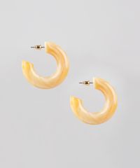 Brinco-Feminino-de-Argola-Acrilico-Bege-9505830-Bege_1