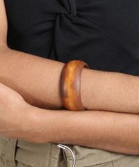 Pulseira-Feminina-em-Madeira-Marrom-9533484-Marrom_2