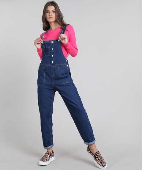 Macacao-Jeans-Feminino-com-Bolsos-Azul-Escuro-9639709-Azul_Escuro_1