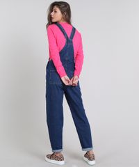 Macacao-Jeans-Feminino-com-Bolsos-Azul-Escuro-9639709-Azul_Escuro_2