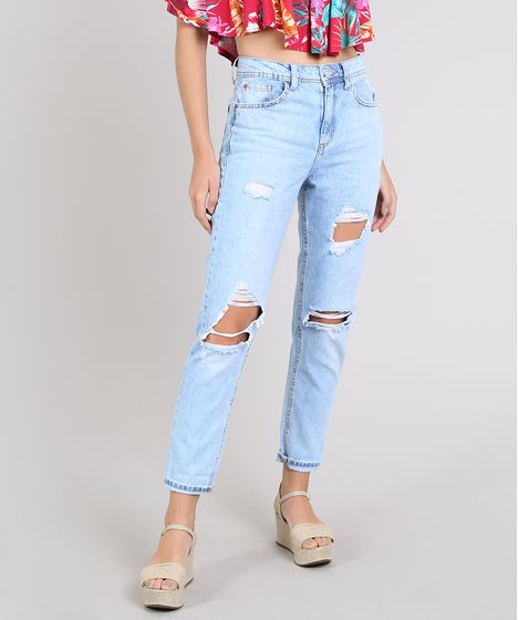 calça jeans feminina cinza claro