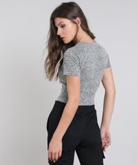 Blusa-Feminina-Cropped--Drama-Queen--Manga-Curta-Cinza-Mescla-9583685-Cinza_Mescla_2