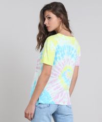 Blusa-Feminina-Mickey-Estampada-Tie-Dye-Manga-Curta-Verde-9591792-Verde_2