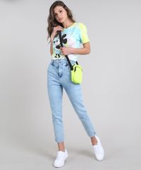 Blusa-Feminina-Mickey-Estampada-Tie-Dye-Manga-Curta-Verde-9591792-Verde_3