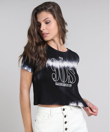 Blusa-Feminina-Cropped--90-s--Estampada-Tie-Dye-Manga-Curta-Preta-9617704-Preto_1