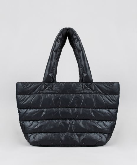 Bolsa-Feminina-Shoulder-Grande-Puffer-Preta-9485380-Preto_1