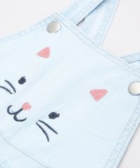 Macacao-Jeans-Infantil-com-Bordado-de-Gatinho-Alcas-Finas-Azul-Claro-9588554-Azul_Claro_4