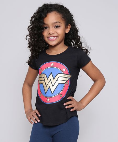 Blusa-Infantil-Mulher-Maravilha-Manga-Curta-Decote-Redondo-Preta-9230157-Preto_1