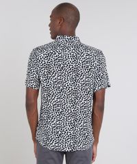 Camisa-Masculina-Relaxed-Estampada-Animal-Print-Manga-Curta-Branca-9524524-Branco_2