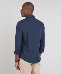Camisa-Masculina-Slim-Estampada-de-Poa-Manga-Longa-Azul-Marinho-9508847-Azul_Marinho_2