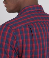 Camisa-Masculina-Slim-Estampada-Xadrez-Manga-Longa-Vermelha-9523398-Vermelho_4