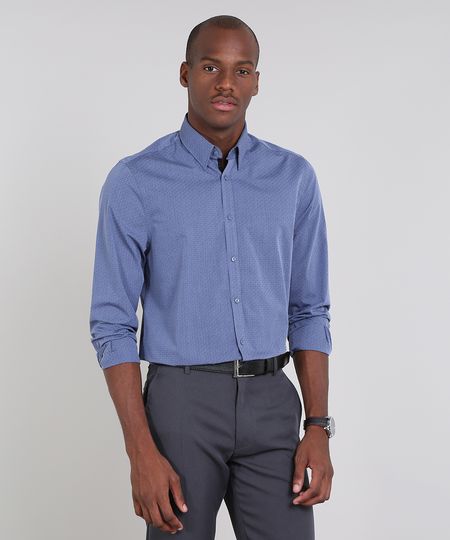 Camisa-Masculina-Comfort-Maquinetada-Estampada-de-Poa-Manga-Longa-Azul-9430712-Azul_1 Camisa-Masculina-Comfort-Maquinetada-Estampada-de-Poa-Manga-Longa-Azul-9430712-Azul_1