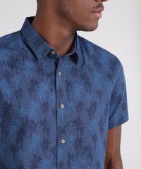 Camisa-Masculina-Comfort-Estampada-de-Coqueiros-Manga-Curta-Azul-Marinho-9523419-Azul_Marinho_4