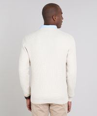 Sueter-Masculino-em-Trico-Bege-Claro-9520468-Bege_Claro_2