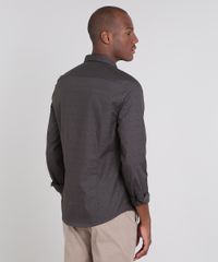 Camisa-Masculina-Slim-Estampada-Manga-Longa-Chumbo-9521524-Chumbo_2