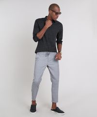 Calca-Masculina-Estampada-Quadriculada-Chino-Slim-Cropped-Quadriculado-Cinza-Mescla-9638428-Cinza_Mescla_3