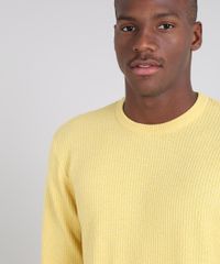 Sueter-Masculino-em-Trico-Amarelo-9520468-Amarelo_4