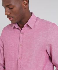 Camisa-Masculina-Comfort-com-Linho-Manga-Longa-Vinho-9523409-Vinho_4