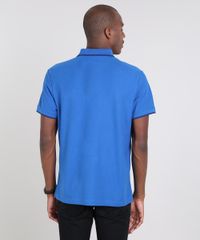 Polo-Masculina-Basica-em-Piquet-com-Bolso-Manga-Curta-Azul-Royal-9604206-Azul_Royal_2