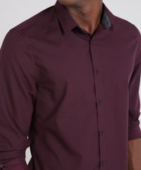 Camisa-Masculina-Slim-Estampada-Manga-Longa-Vinho-9523392-Vinho_4