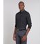 Camisa-Masculina-Comfort-Estampada-Mini-Print-com-Bolso-Manga-Longa-Preta-9438482-Preto_1