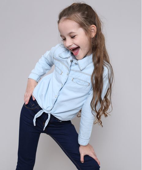 Camisa-Jeans-Infantil-com-Bolsos-e-No-Manga-Longa-Azul-Claro-9416219-Azul_Claro_1