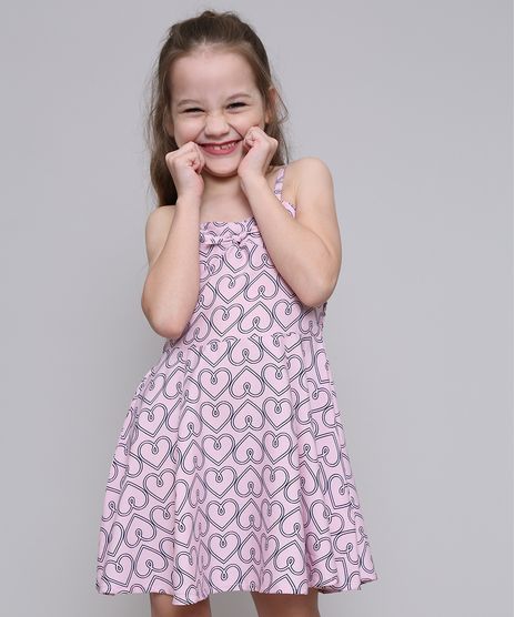 Vestido-Infantil-Estampado-de-Coracoes-com-No-Alca-Fina-Rosa-Claro-9372894-Rosa_Claro_1