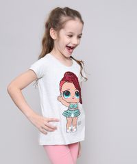 Blusa-Infantil-LOL-Surprise-com-Paete-Dupla-Face-Manga-Curta-Cinza-Mescla-9585667-Cinza_Mescla_1