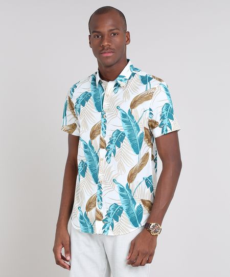 Camisa-Masculina-Comfort-Estampada-de-Folhagem-Manga-Curta-Off-White-9523411-Off_White_1