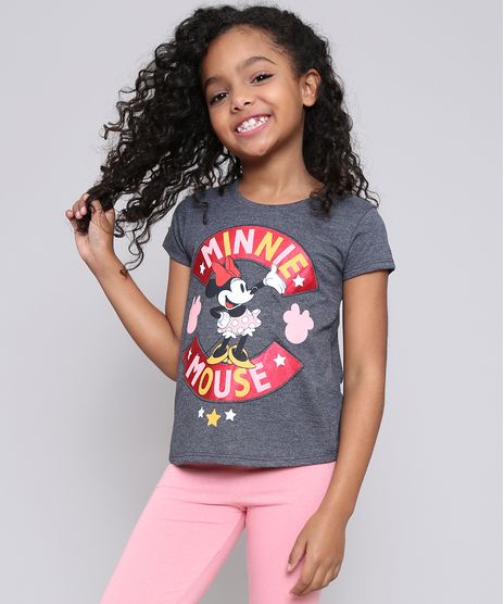 Blusa-Infantil-Minnie-Metalizada-Manga-Curta-Cinza-Mescla-Escuro-9547641-Cinza_Mescla_Escuro_1
