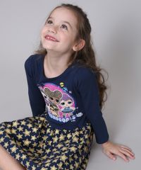 Vestido-Infantil-LOL-Surprise-com-Glitter-Manga-Longa-Azul-Marinho-9585665-Azul_Marinho_4