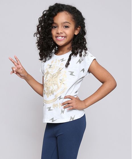 Blusa-Infantil-Harry-Potter-com-Brilho-Manga-Curta-Cinza-Mescla-Claro-9570889-Cinza_Mescla_Claro_1