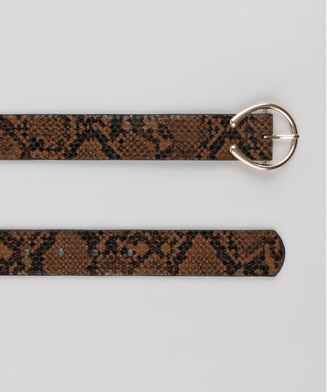 Cinto-Feminino-Estampado-Animal-Print-Croco-com-Fivela-Circular--Marrom-9564599-Marrom_1