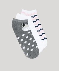 Kit-de-3-Meias-Femininas-Guaxinim-Multicor-9601338-Multicor_1